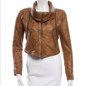 Yigal Azrouël Fitted Leather Jacket